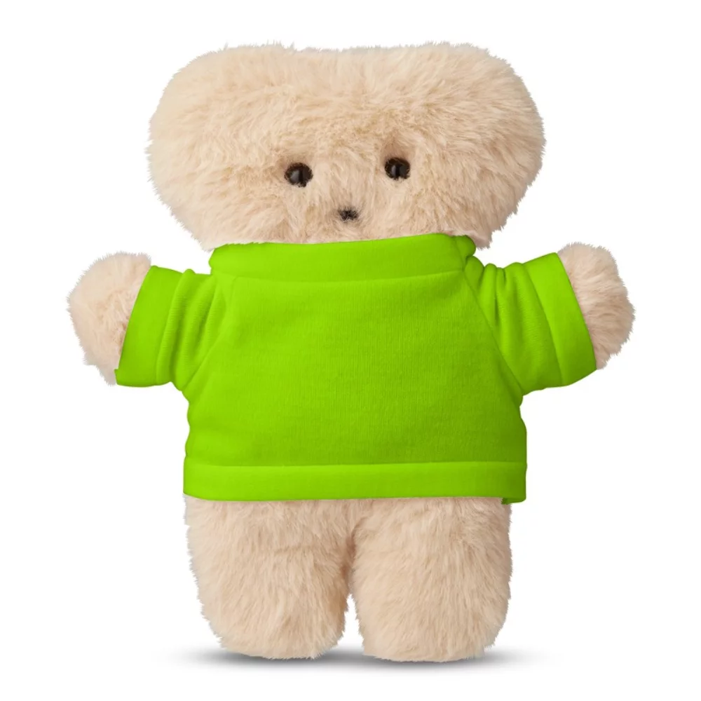 Peluche d'ours de la collection Plat de 8" avec un t-shirt.