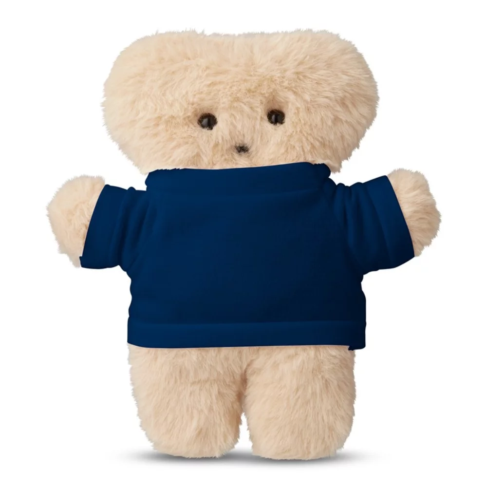 Peluche d'ours de la collection Plat de 8" avec un t-shirt.