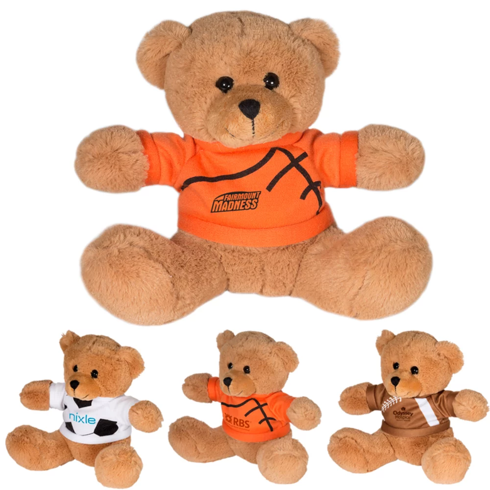 7" GameTime!® Plush Bear w/T-Shirt