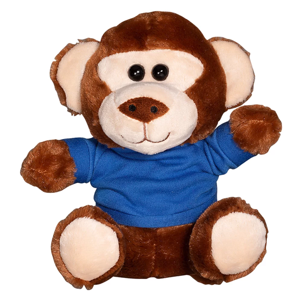 7" Plush Monkey w/T-Shirt