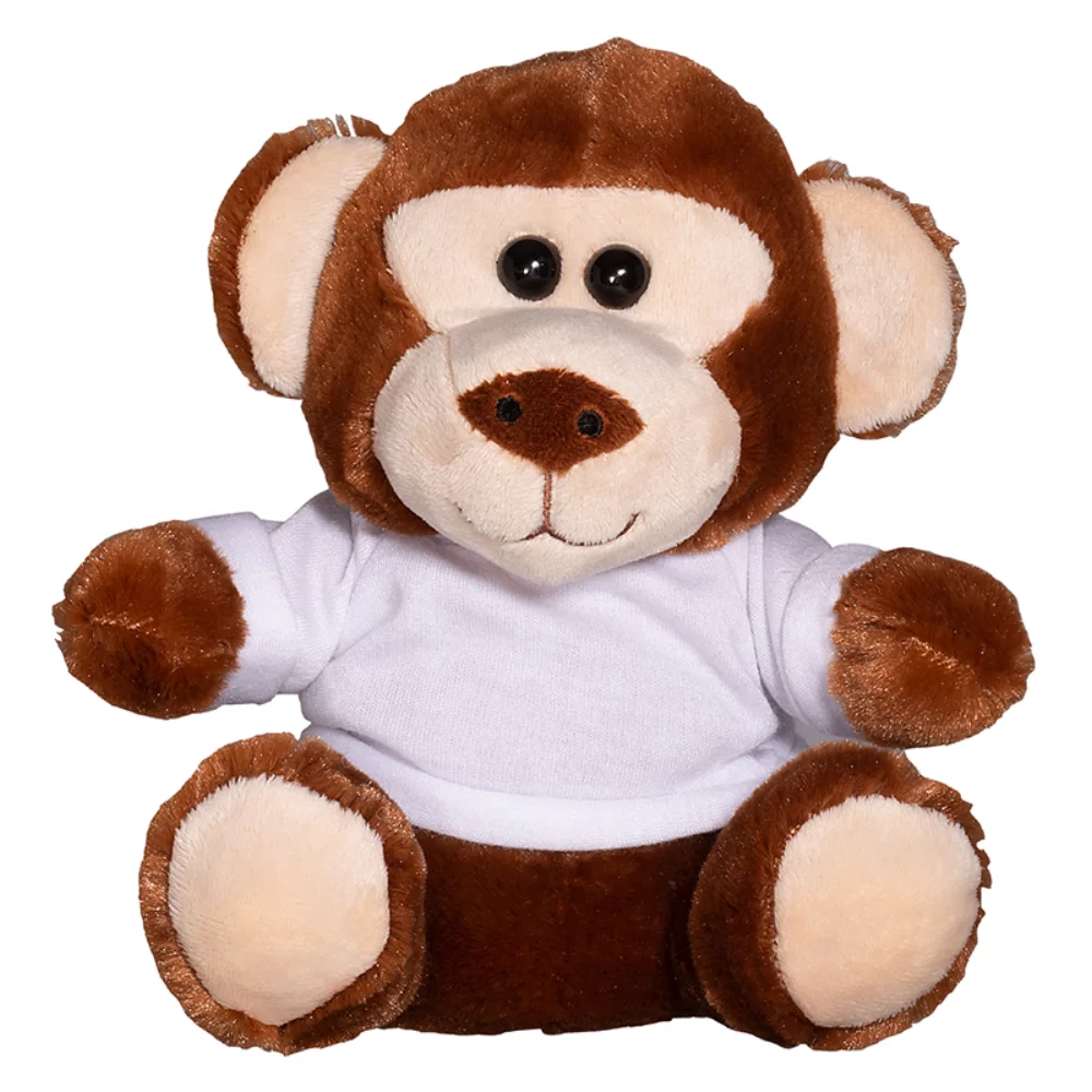 7" Plush Monkey w/T-Shirt