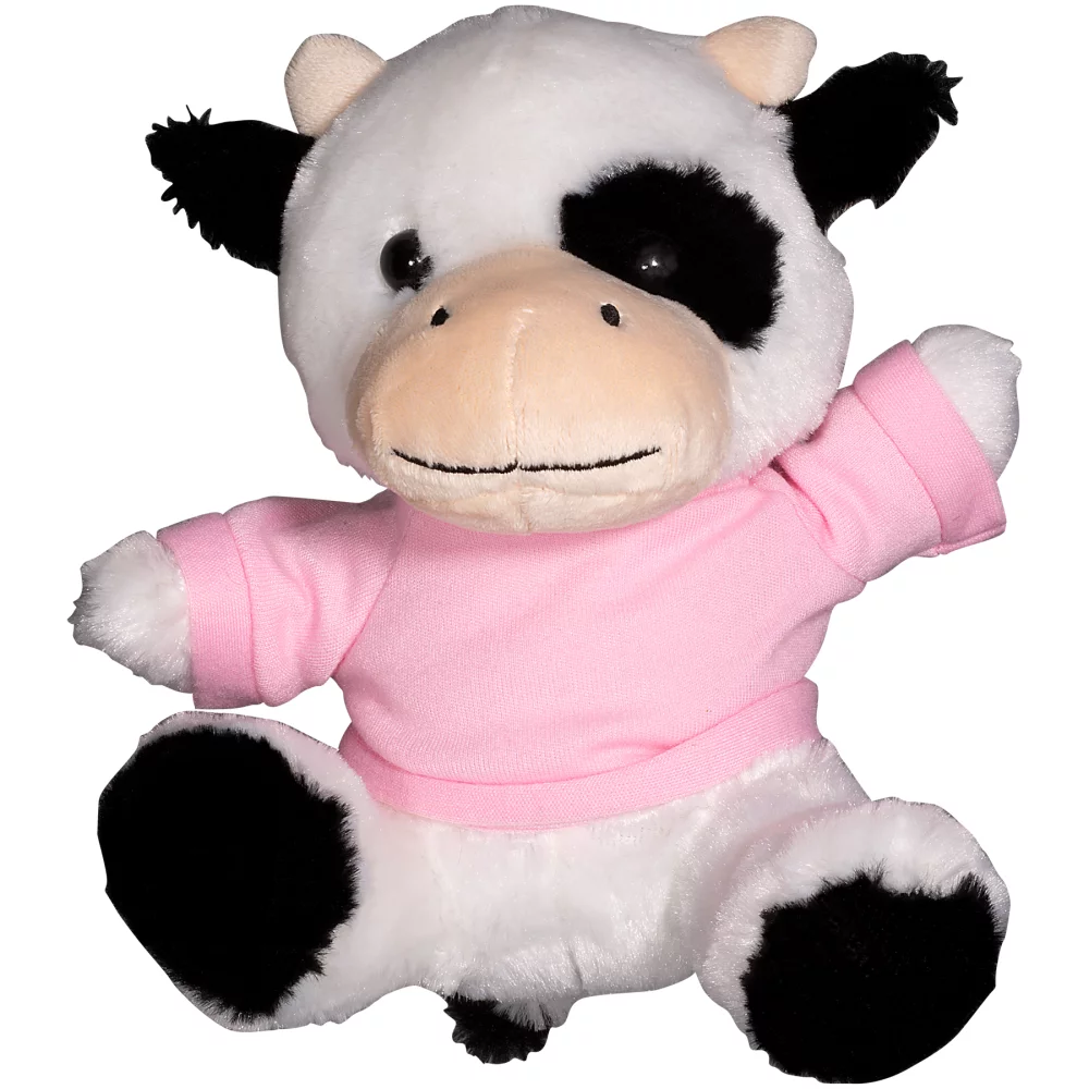 7" Plush Cow w/T-Shirt