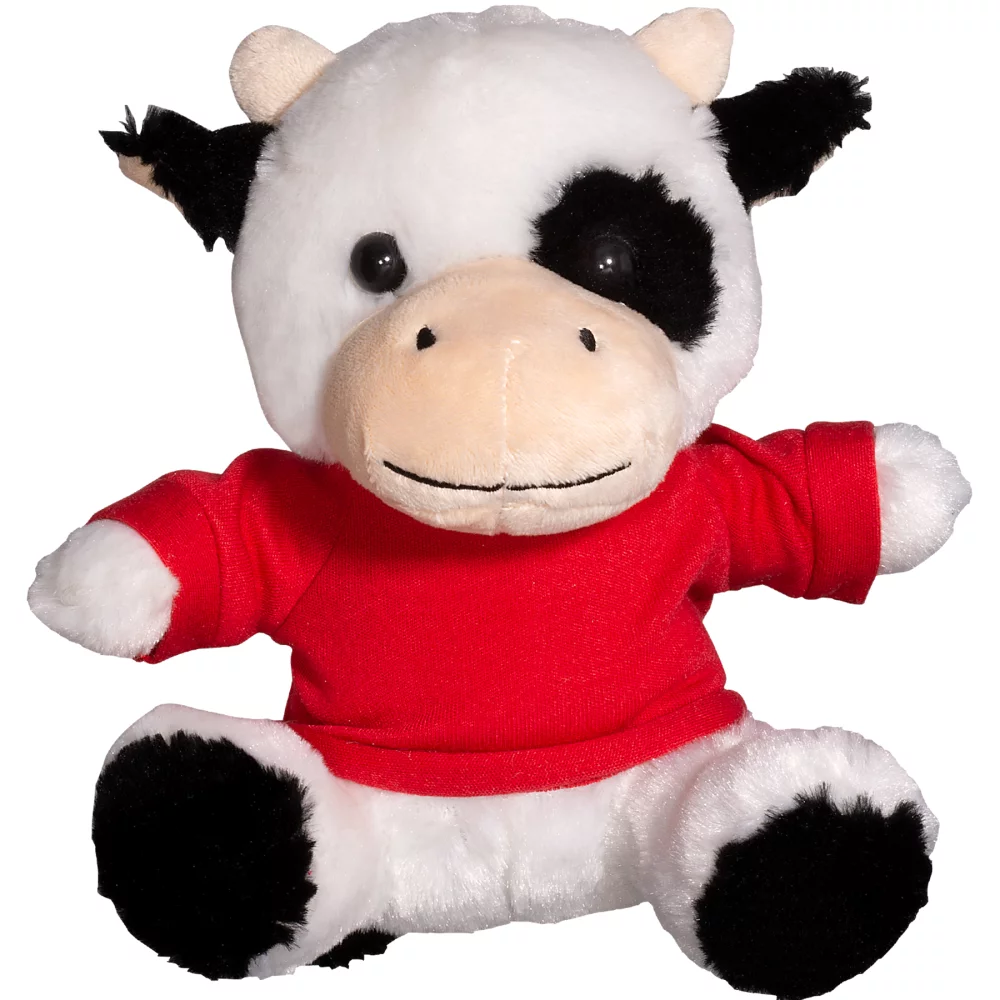 7" Plush Cow w/T-Shirt