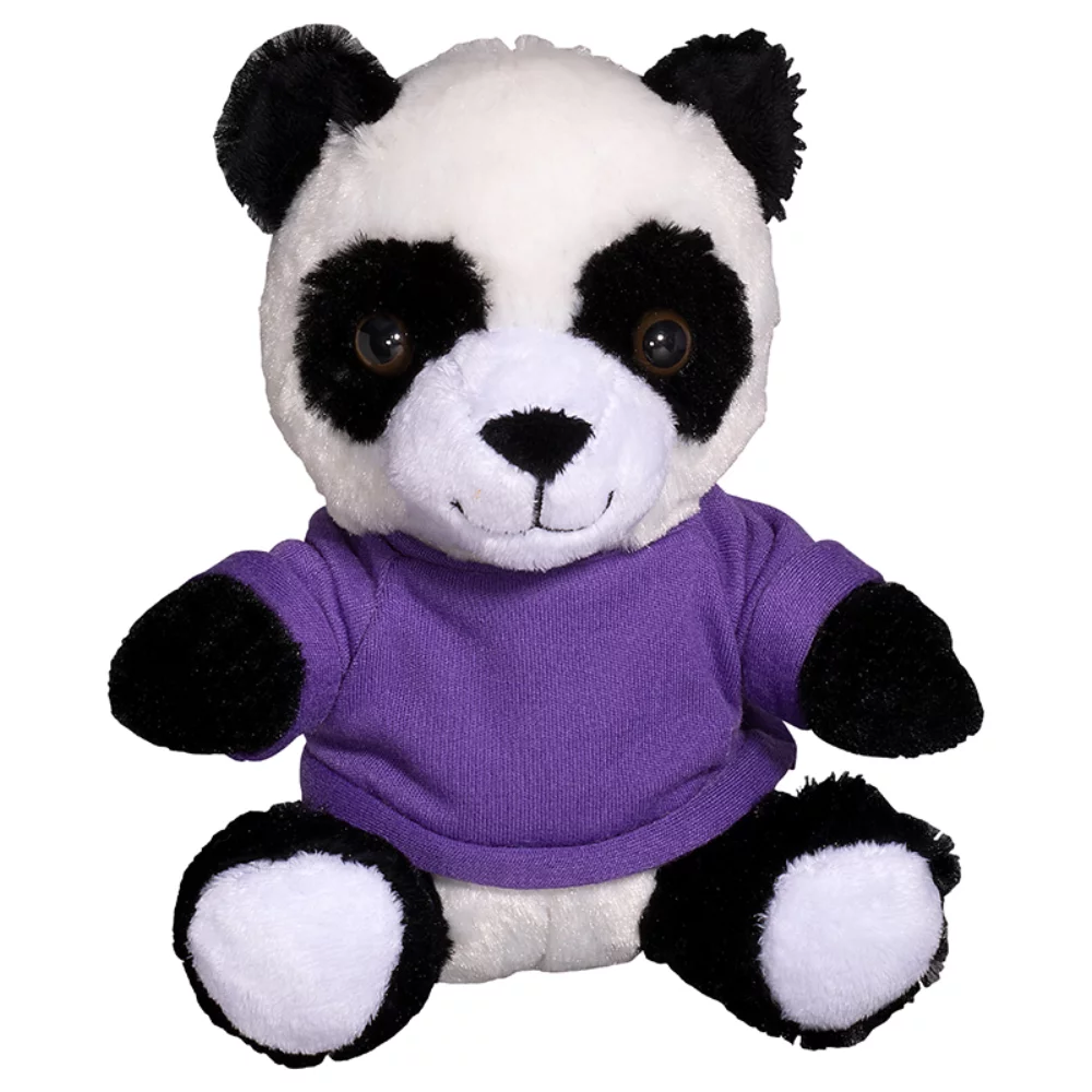7" Plush Panda w/T-Shirt