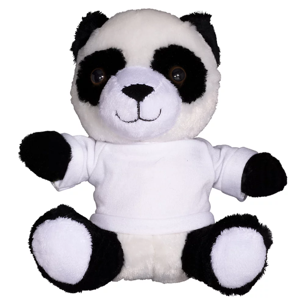 7" Plush Panda w/T-Shirt