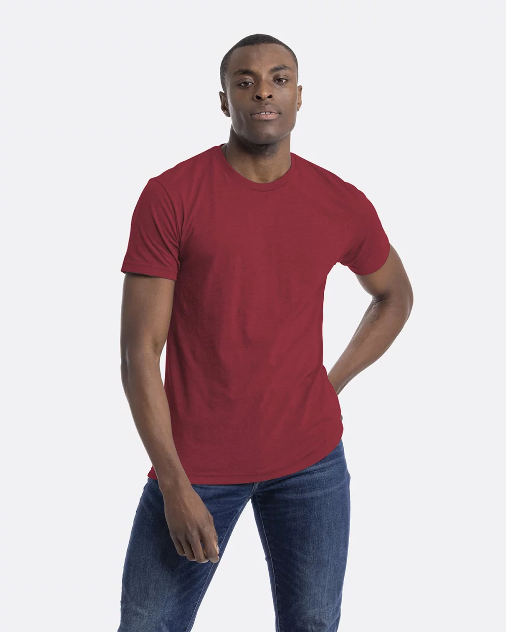T-shirt unisexe à col rond en CVC de NEXT LEVEL APPAREL