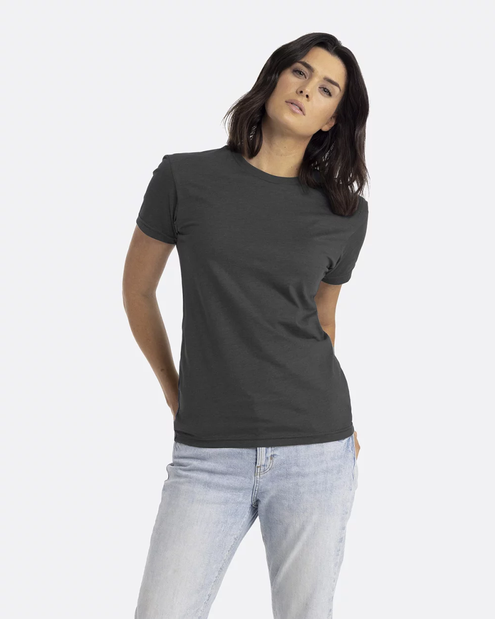 T-shirt unisexe à col rond en CVC de NEXT LEVEL APPAREL