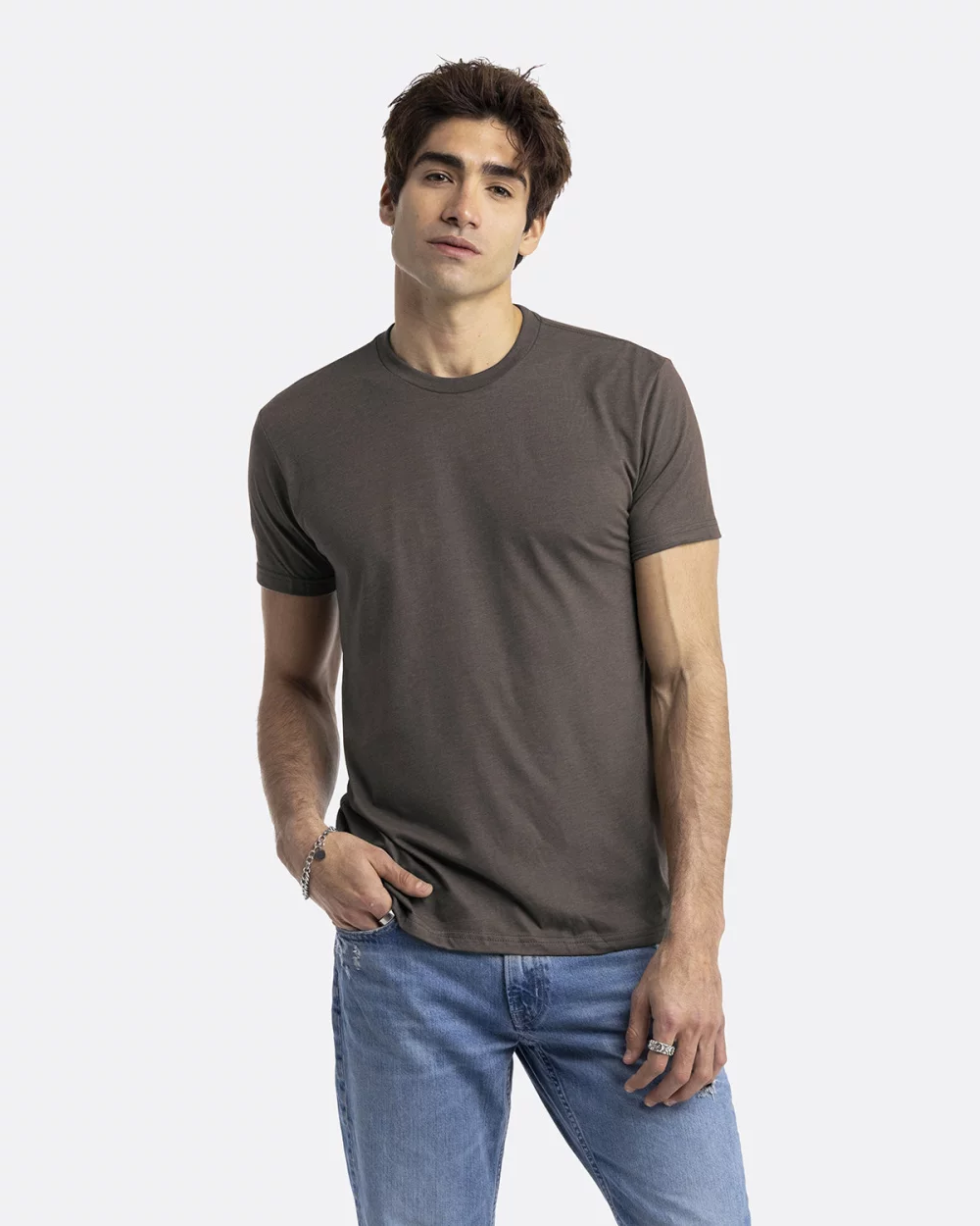 T-shirt unisexe à col rond en CVC de NEXT LEVEL APPAREL
