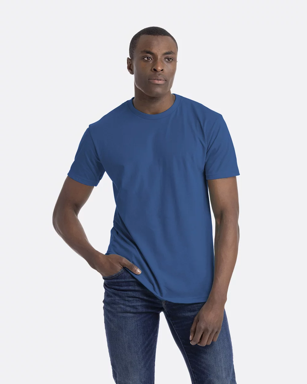 T-shirt unisexe à col rond en CVC de NEXT LEVEL APPAREL