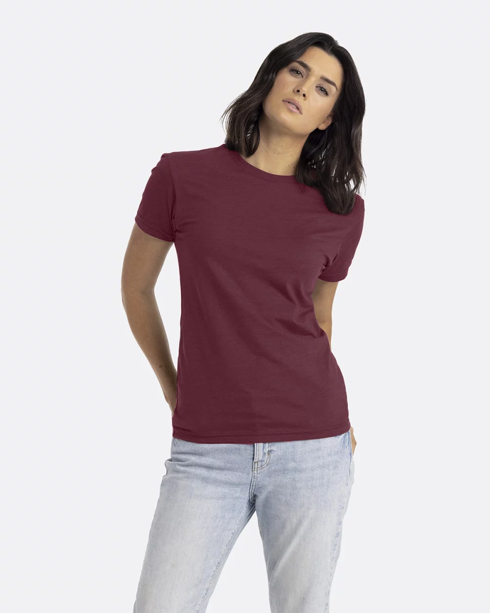 T-shirt unisexe à col rond en CVC de NEXT LEVEL APPAREL