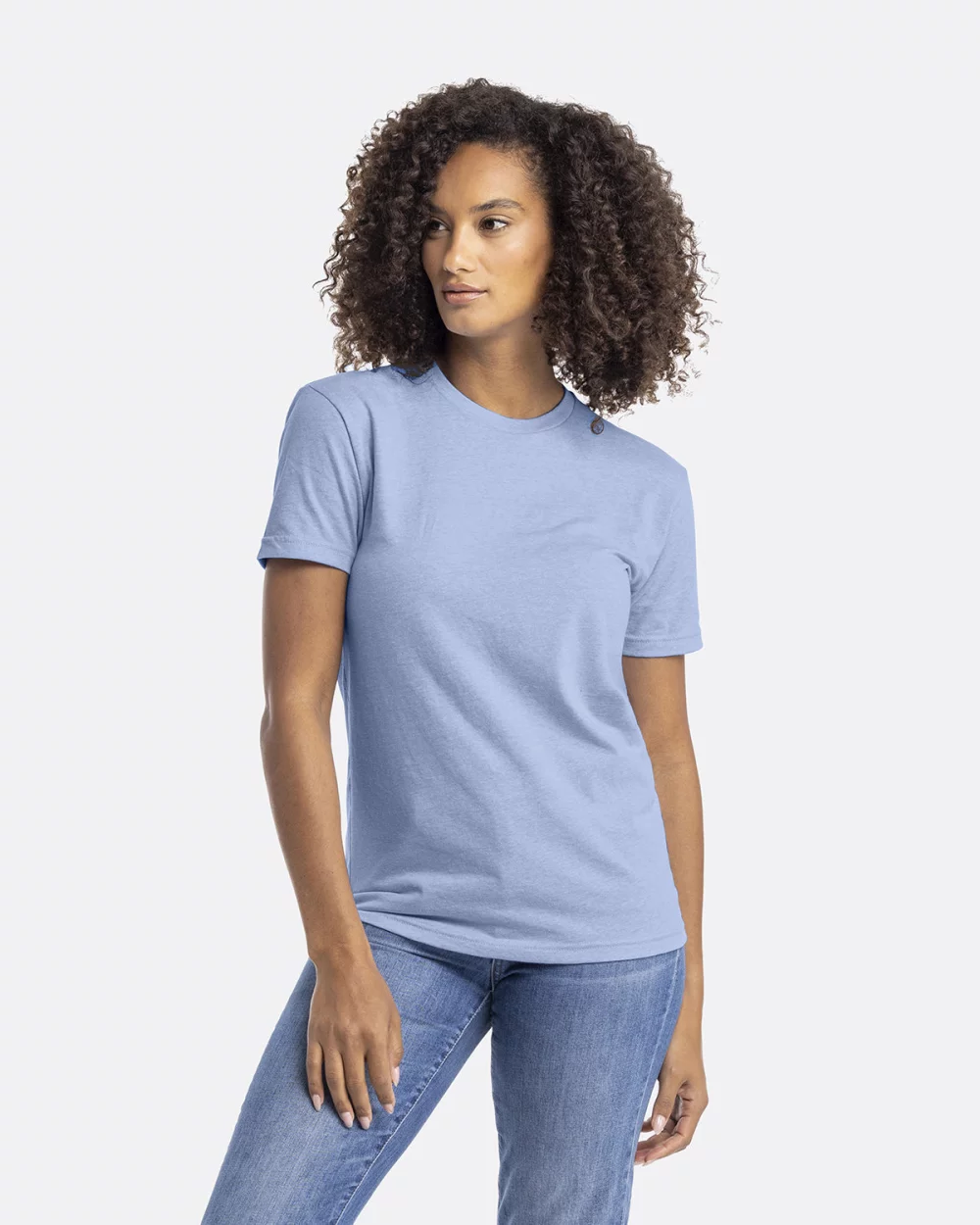 T-shirt unisexe à col rond en CVC de NEXT LEVEL APPAREL