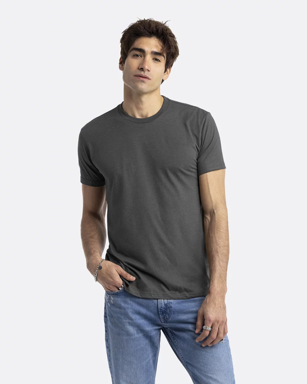 T-shirt unisexe à col rond en CVC de NEXT LEVEL APPAREL