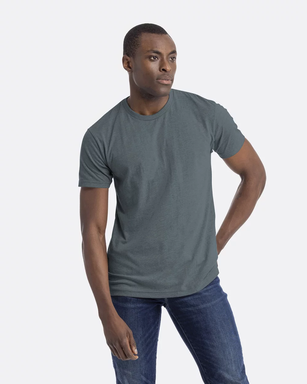 T-shirt unisexe à col rond en CVC de NEXT LEVEL APPAREL