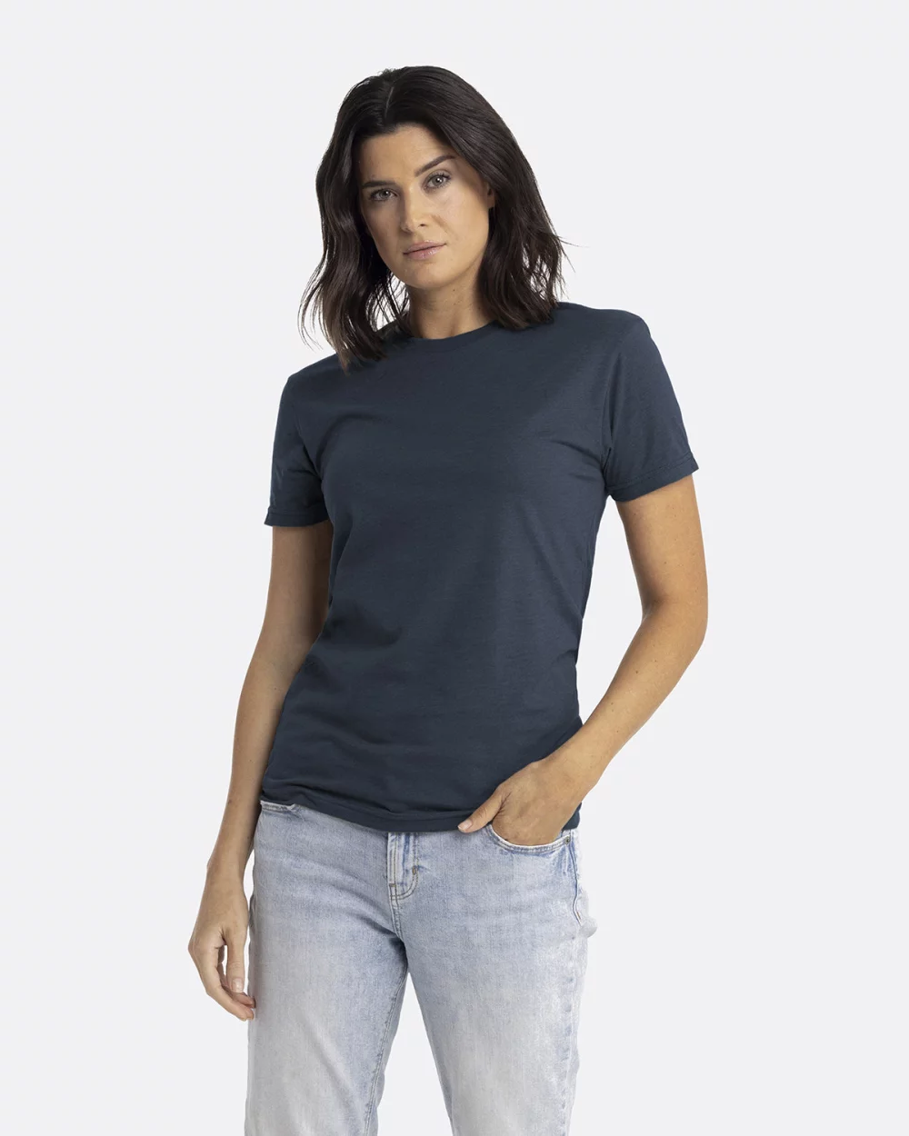 T-shirt unisexe à col rond en CVC de NEXT LEVEL APPAREL