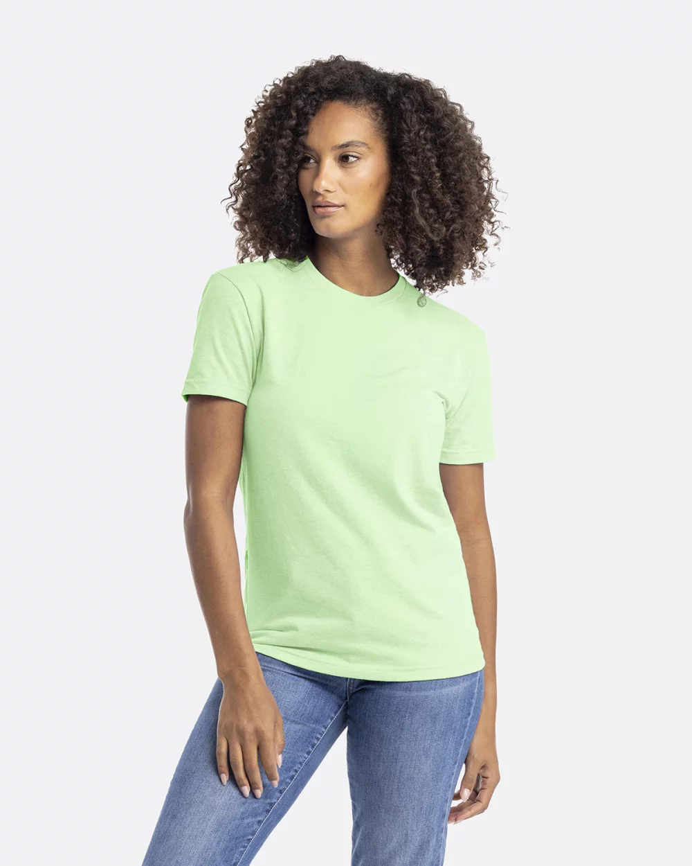 T-shirt unisexe à col rond en CVC de NEXT LEVEL APPAREL