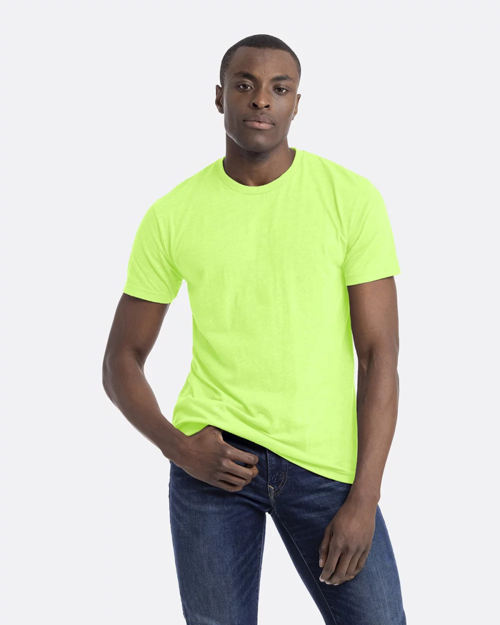 T-shirt unisexe à col rond en CVC de NEXT LEVEL APPAREL