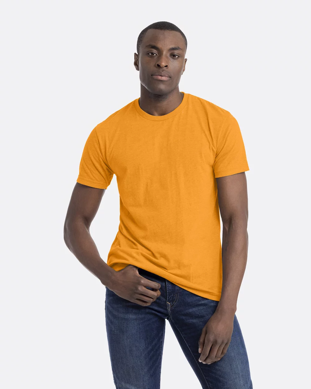 T-shirt unisexe à col rond en CVC de NEXT LEVEL APPAREL