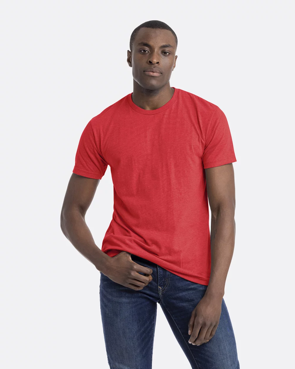 T-shirt unisexe à col rond en CVC de NEXT LEVEL APPAREL