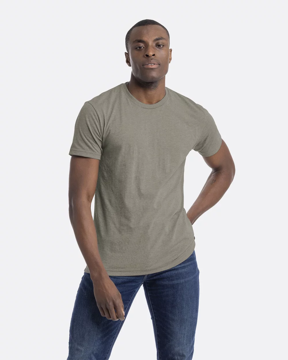 T-shirt unisexe à col rond en CVC de NEXT LEVEL APPAREL