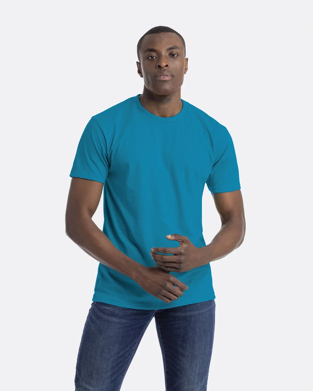 T-shirt unisexe à col rond en CVC de NEXT LEVEL APPAREL