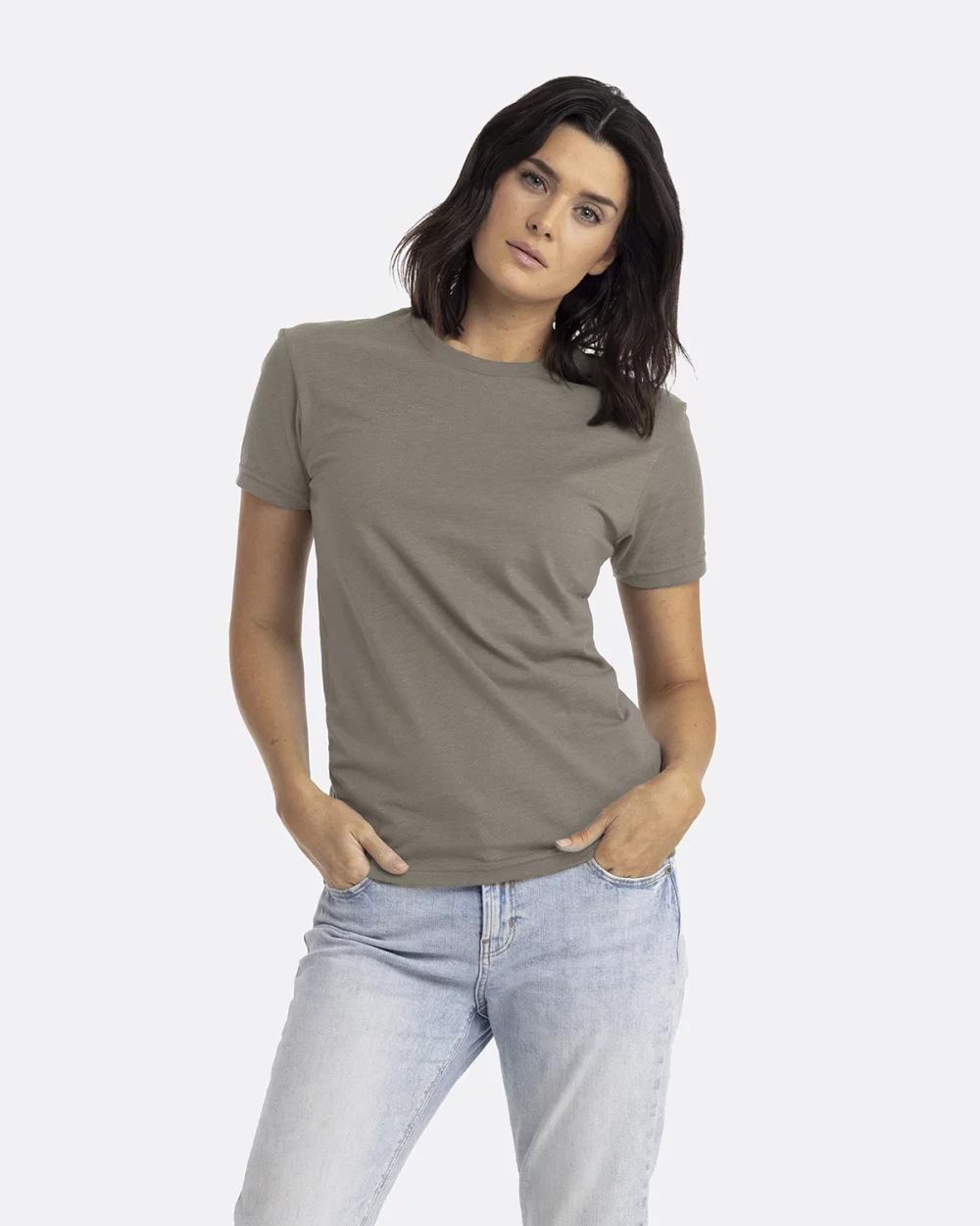 T-shirt unisexe à col rond en CVC de NEXT LEVEL APPAREL