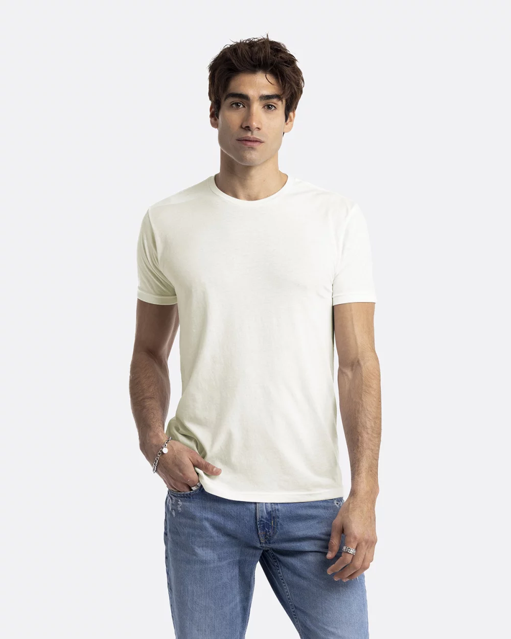 T-shirt unisexe à col rond en CVC de NEXT LEVEL APPAREL