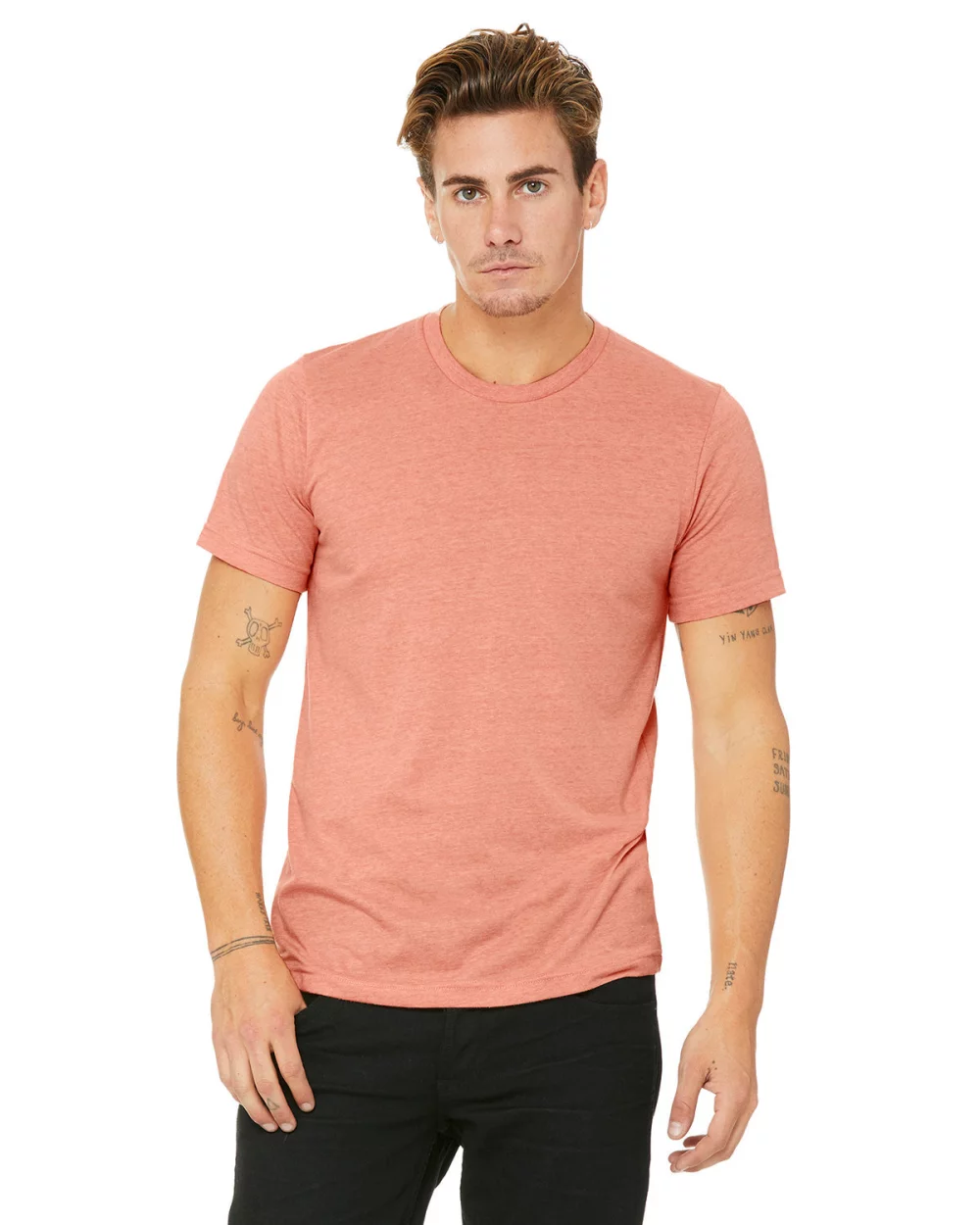 T-shirt unisexe Heather CVC de BELLA+CANVAS