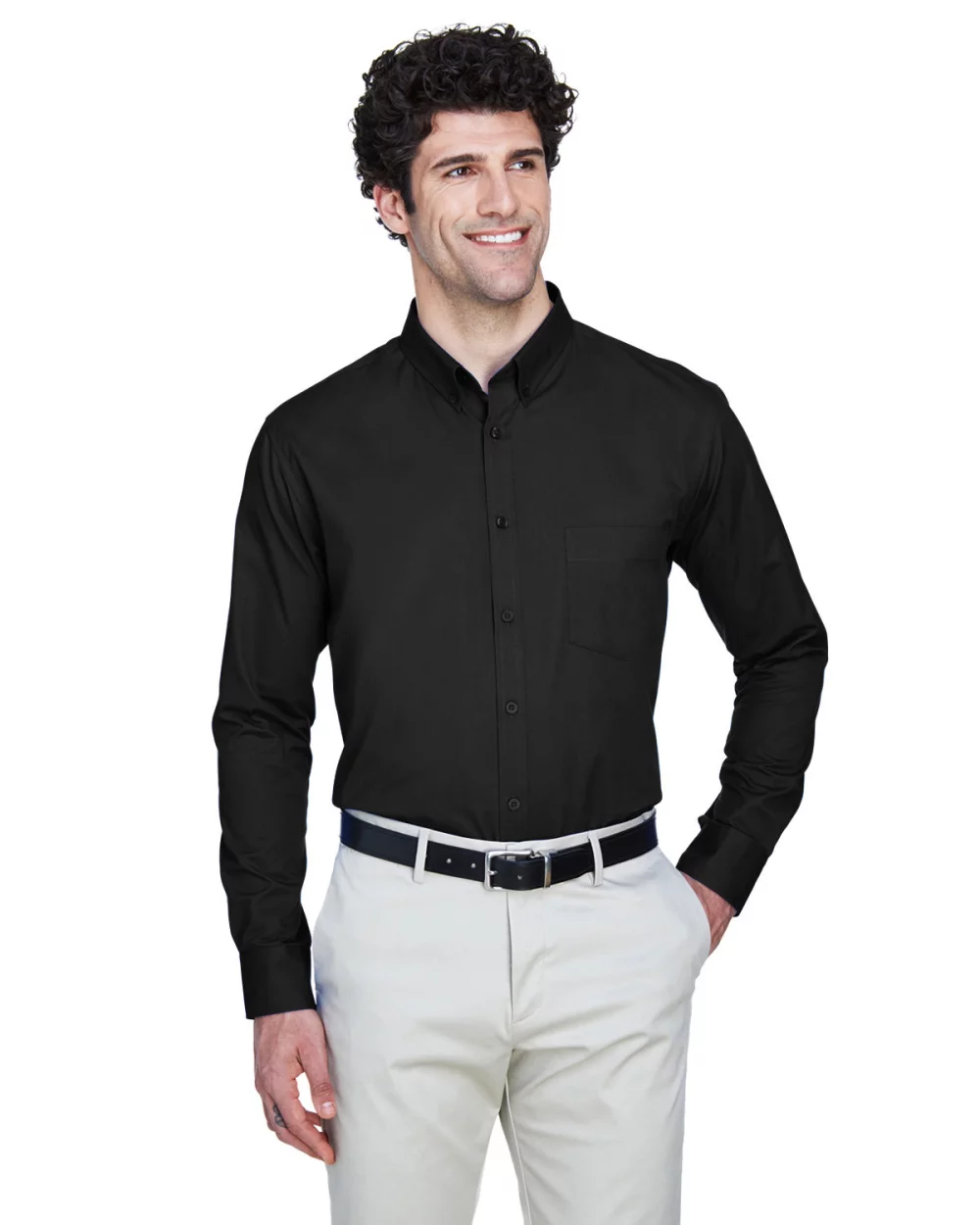CORE 365 Men's Operate Long-Sleeve Twill?Shirt