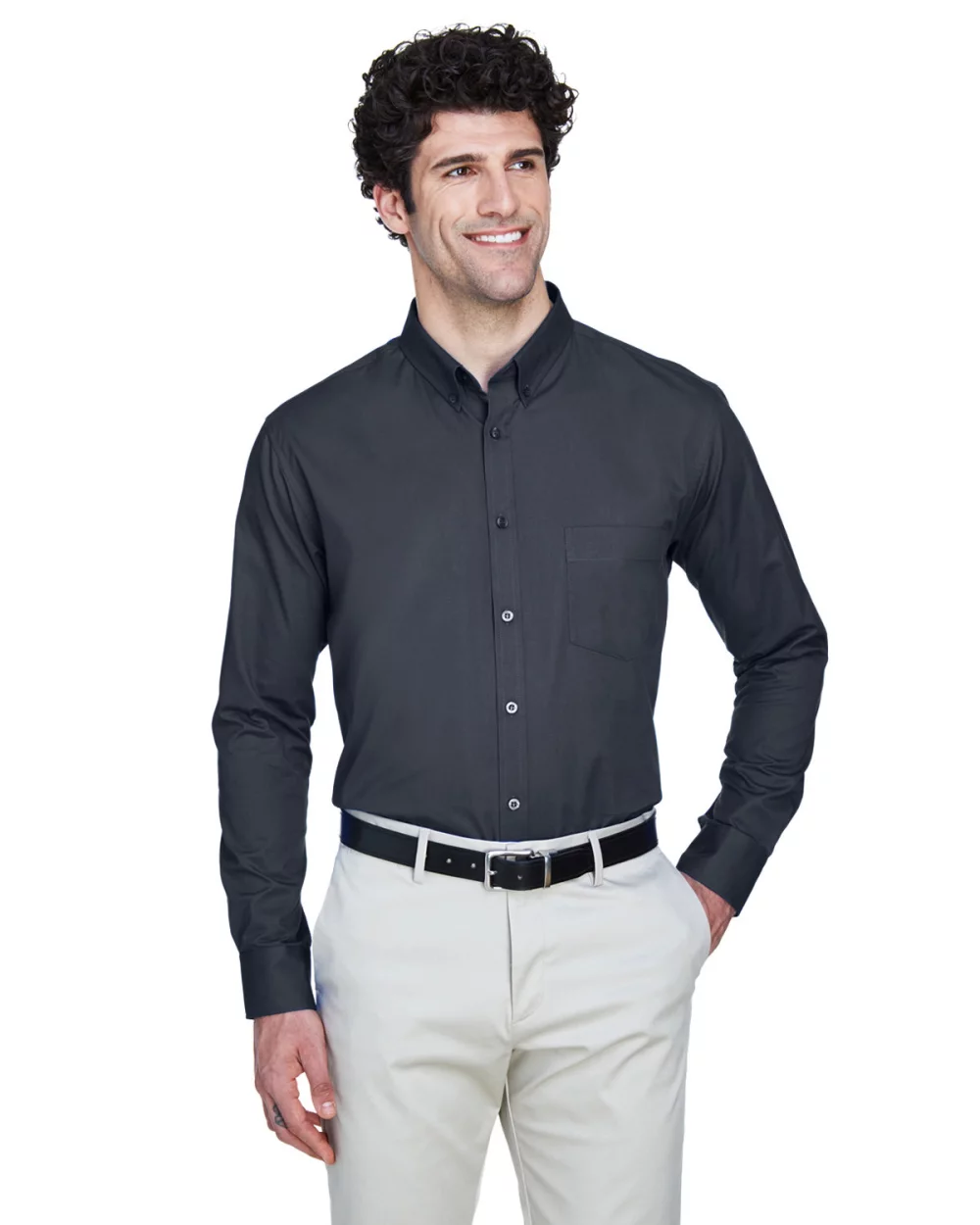 CORE 365 Men's Operate Long-Sleeve Twill?Shirt