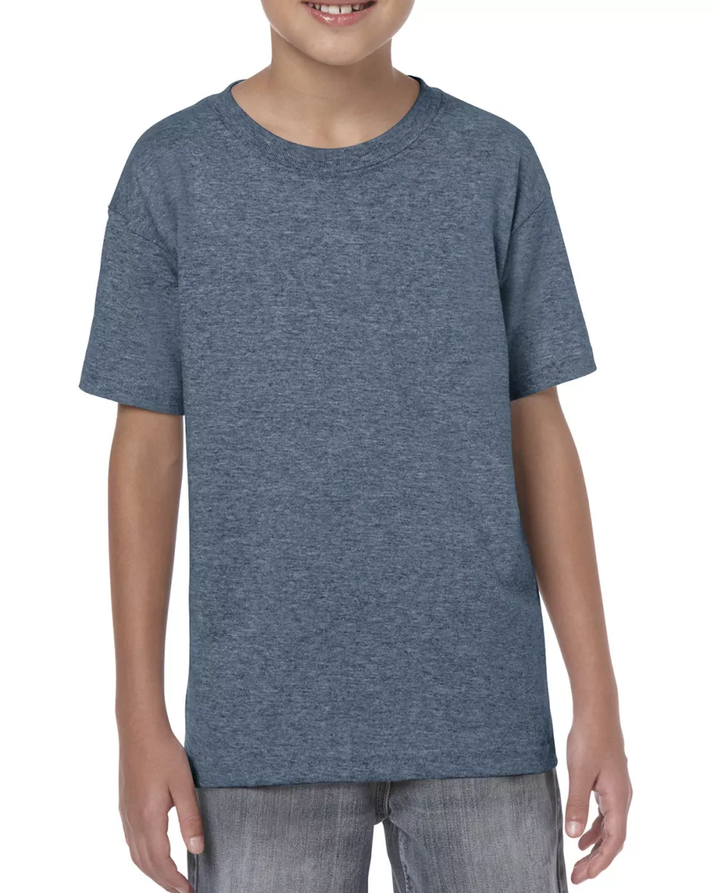 T-shirt en coton épais pour jeunes de la marque Gildan.