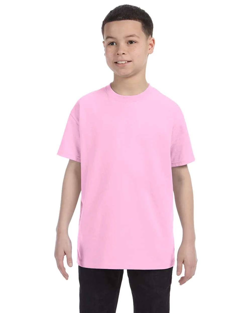 T-shirt en coton épais pour jeunes de la marque Gildan.