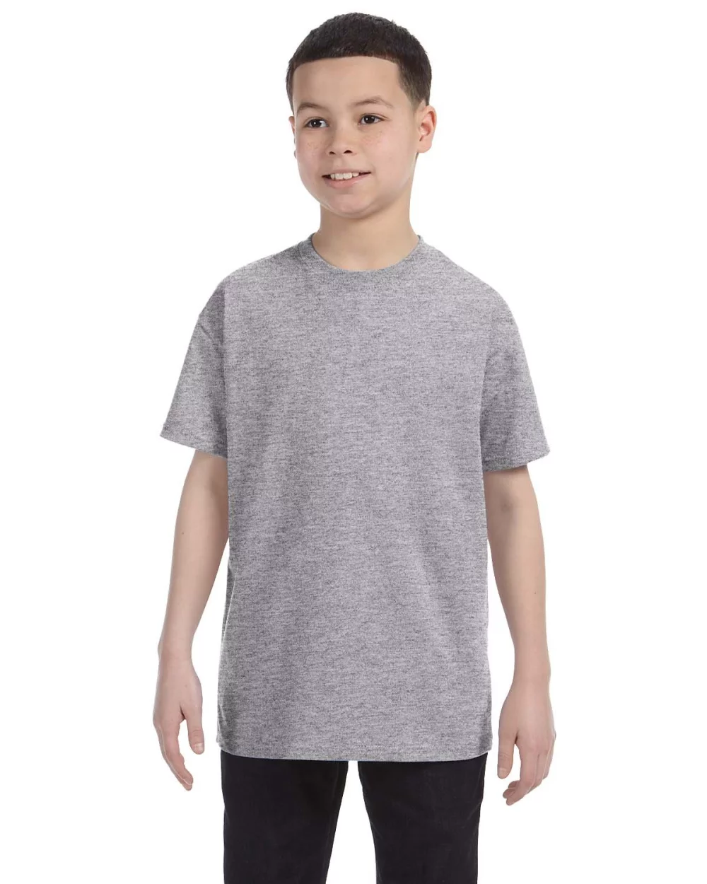 T-shirt en coton épais pour jeunes de la marque Gildan.