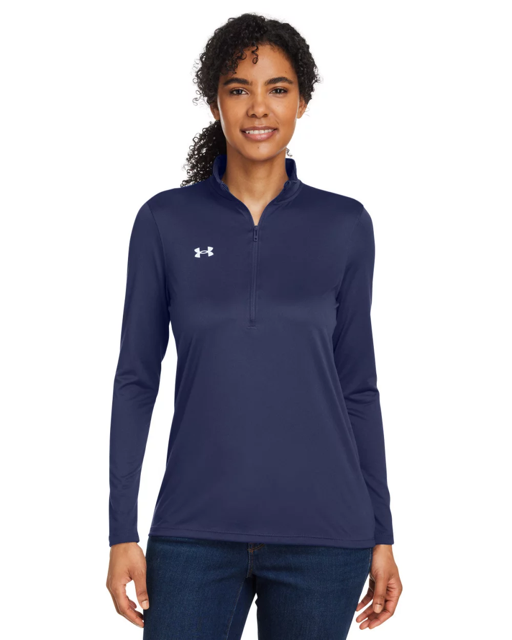 Sous-pull à demi-zip Team Tech pour dames UNDER ARMOUR