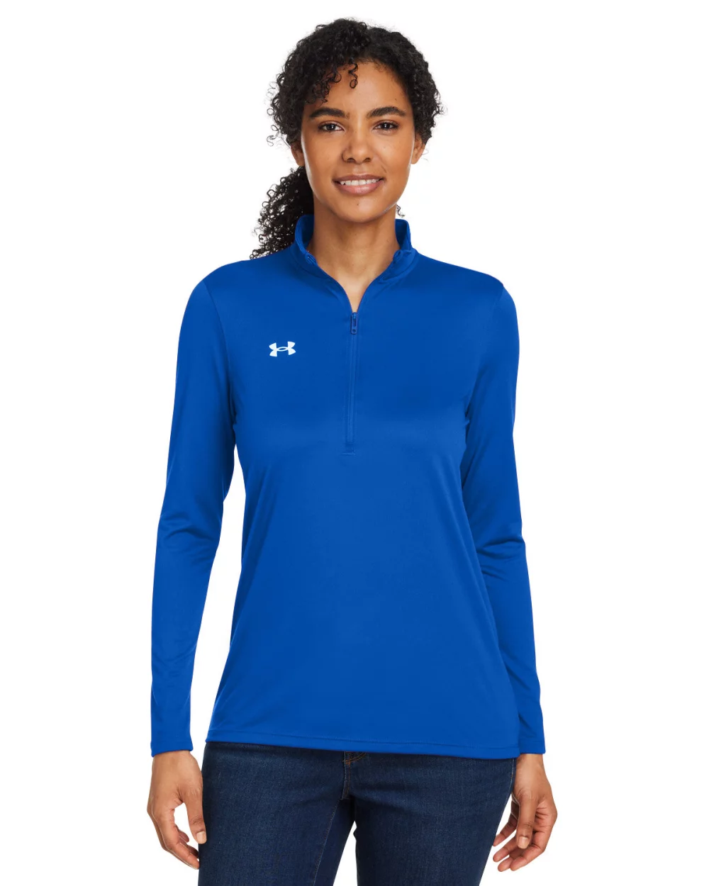 Sous-pull à demi-zip Team Tech pour dames UNDER ARMOUR