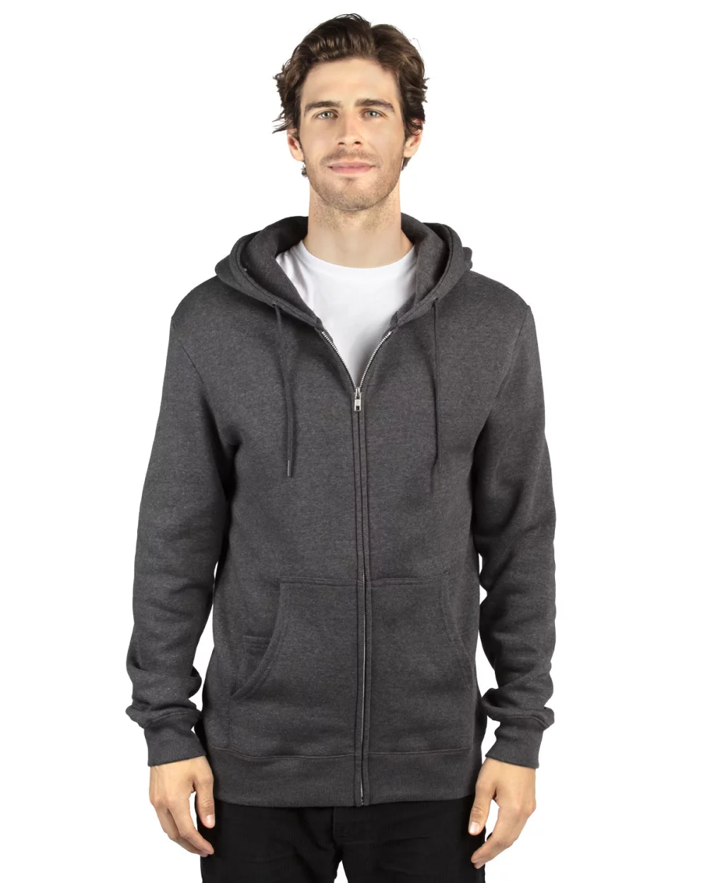 THREADFAST Unisex Ultimate Fleece Full-Zip Hooded Sweatshirt