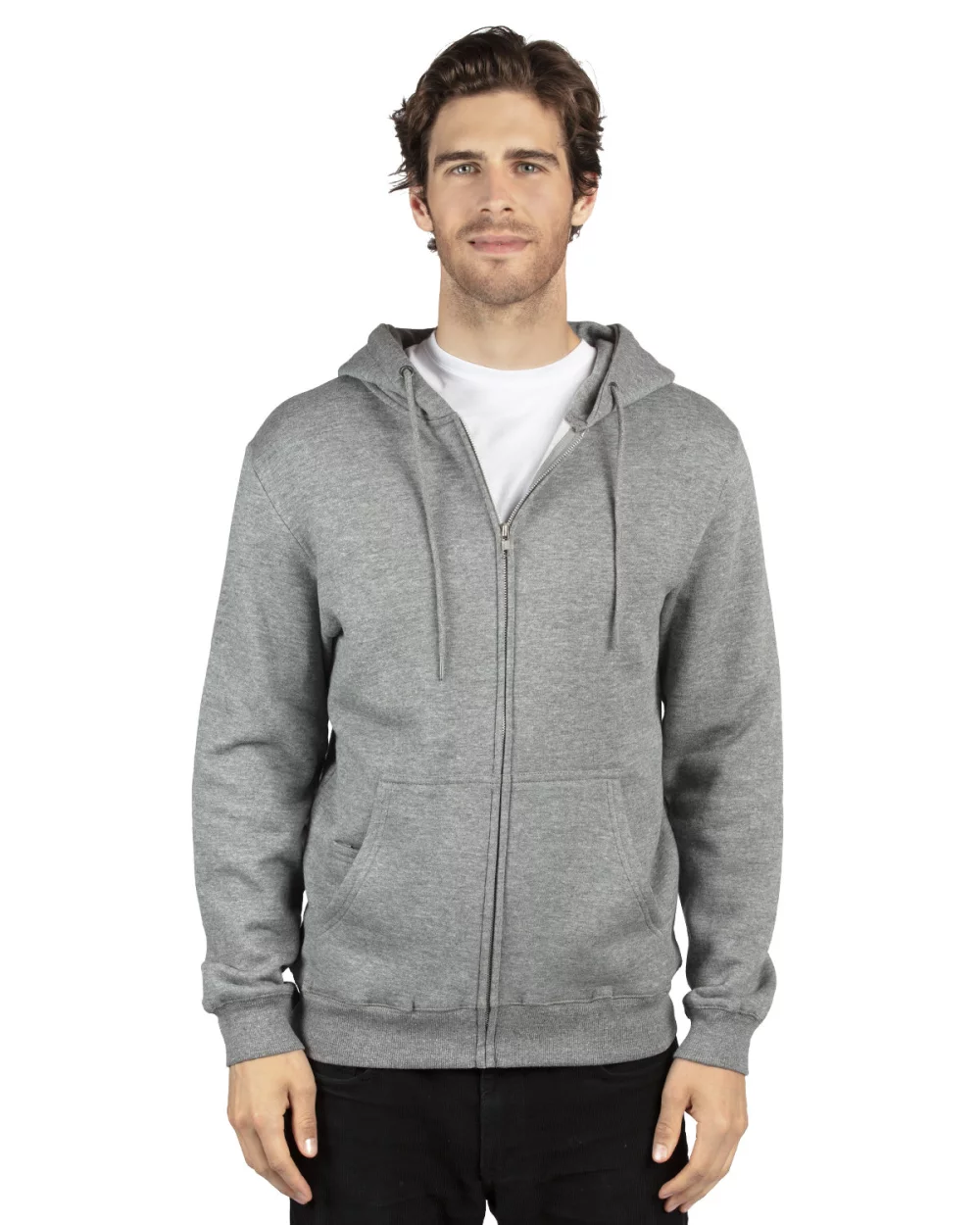 THREADFAST Unisex Ultimate Fleece Full-Zip Hooded Sweatshirt