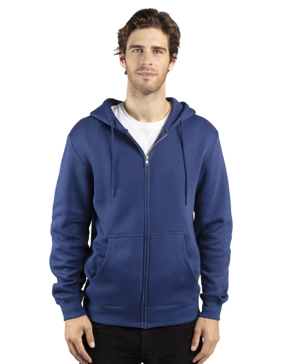 THREADFAST Unisex Ultimate Fleece Full-Zip Hooded Sweatshirt