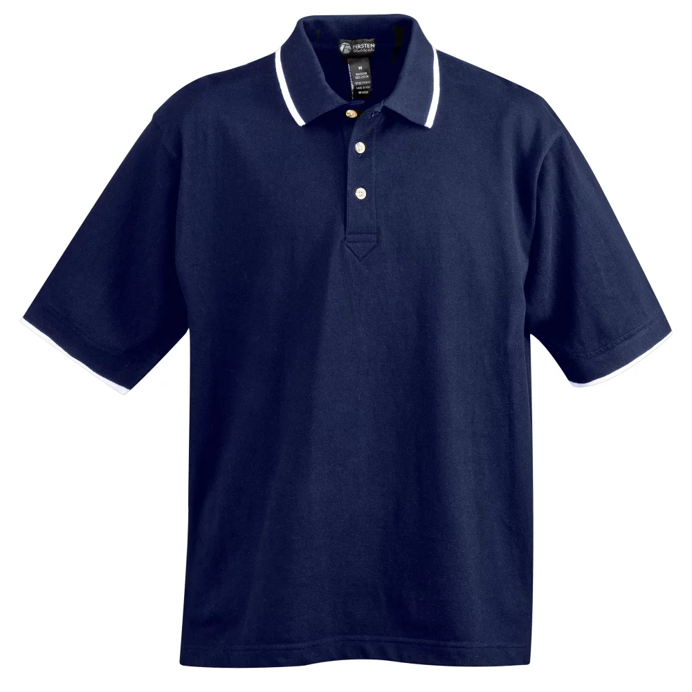 Men's Rimini Polo Shirt w/Contrasting Stripe