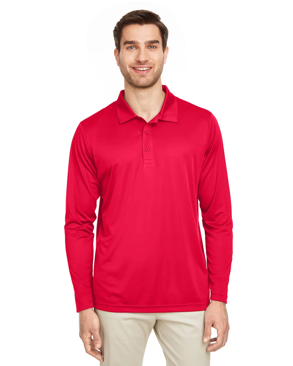 Team 365 Men's Zone Performance Long Sleeve Polo