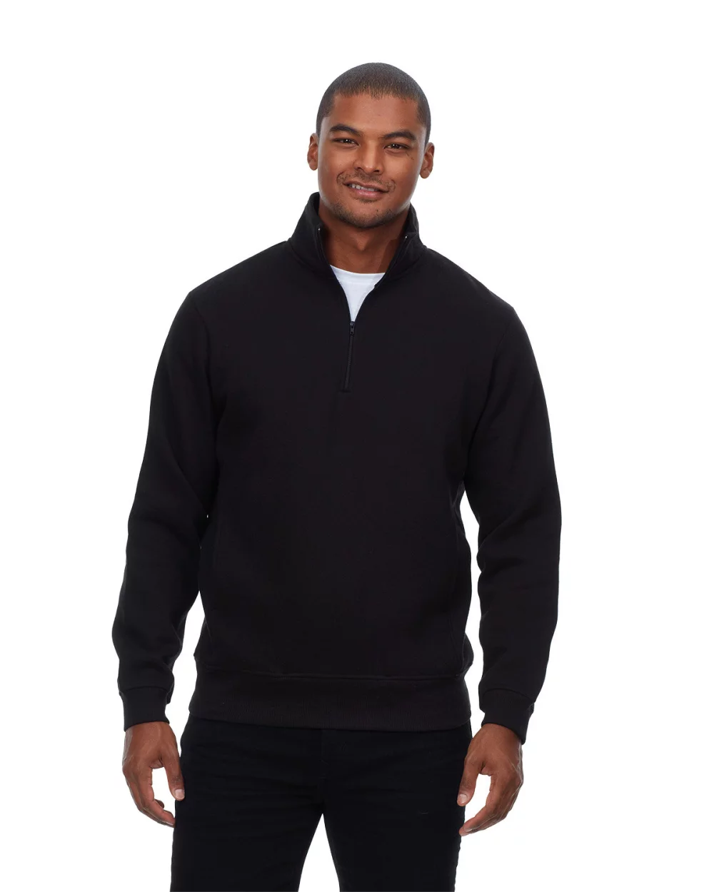THREADFAST Unisex Ultimate Fleece Quarter-Zip Sweatshirt