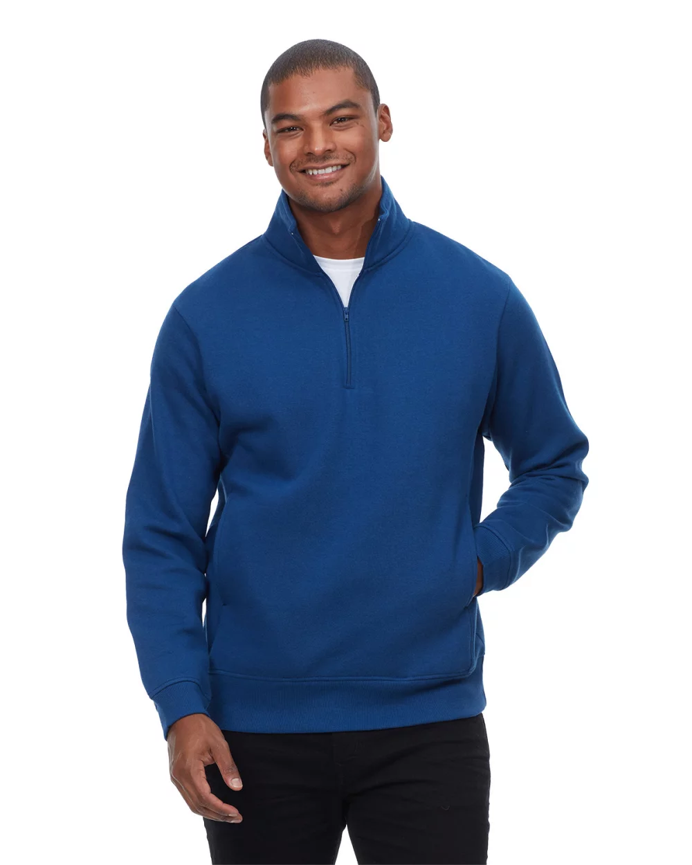 THREADFAST Unisex Ultimate Fleece Quarter-Zip Sweatshirt