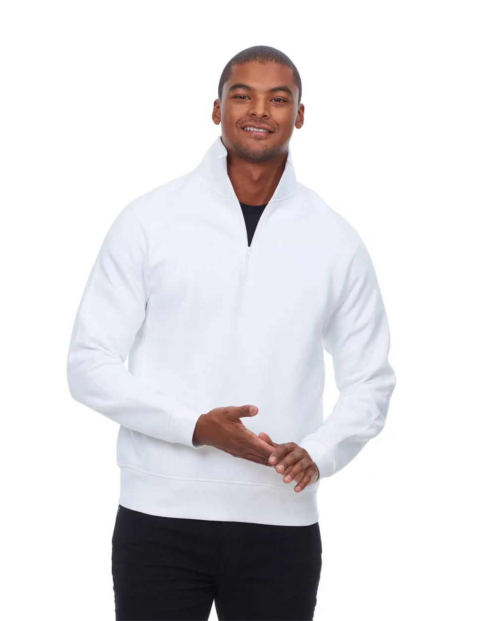 THREADFAST Unisex Ultimate Fleece Quarter-Zip Sweatshirt