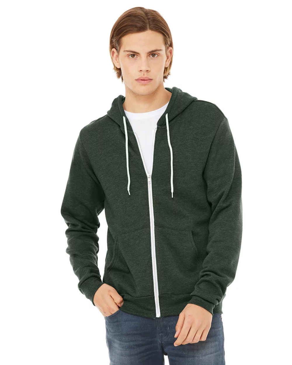 BELLA+CANVAS Unisex Sponge Fleece Full-Zip Hooded Sweatshirt
