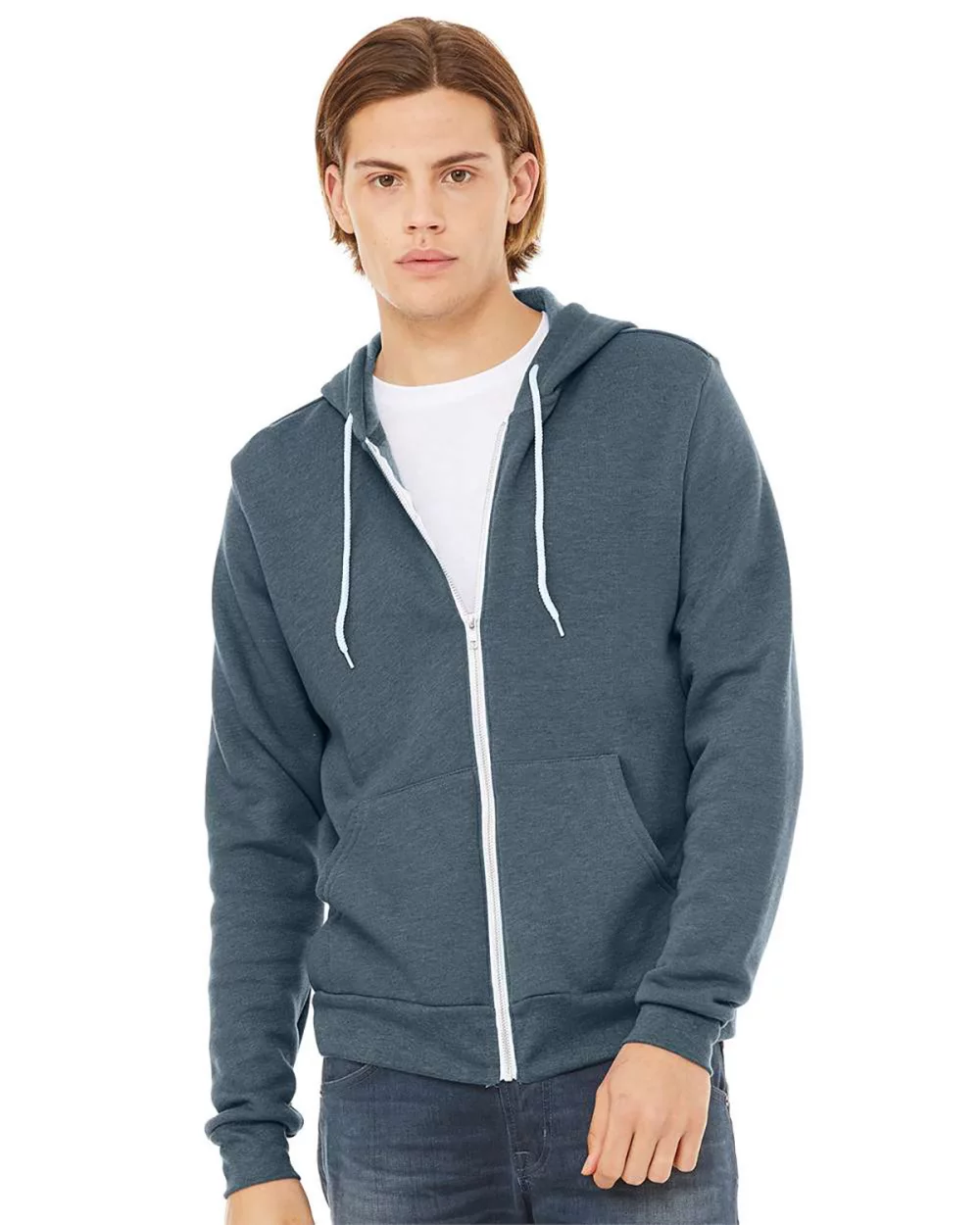 BELLA+CANVAS Unisex Sponge Fleece Full-Zip Hooded Sweatshirt