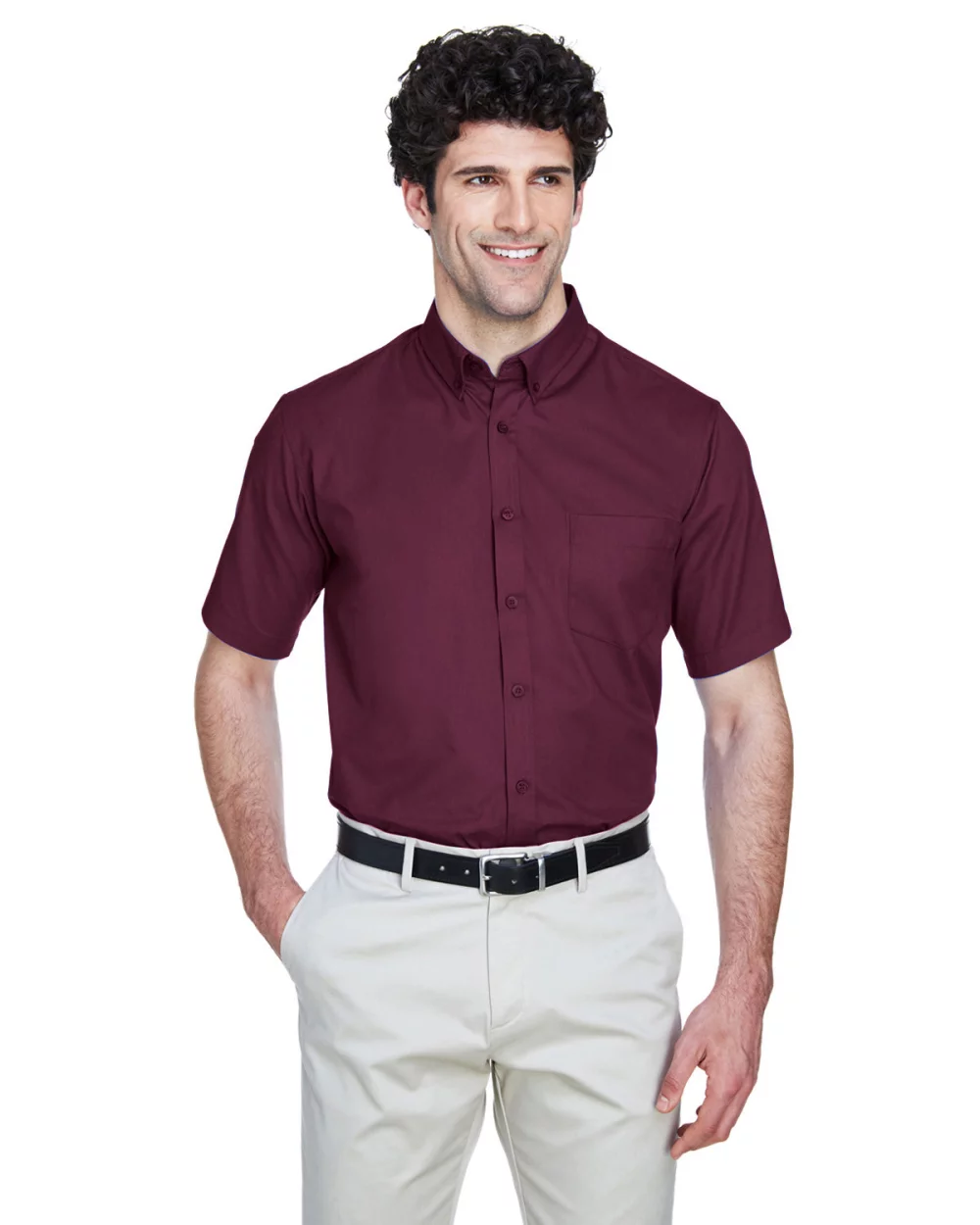 CORE 365 Men's Optimum Short-Sleeve Twill Shirt
