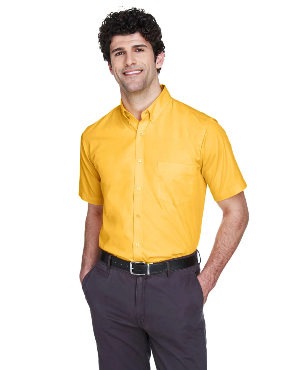 CORE 365 Men's Optimum Short-Sleeve Twill Shirt
