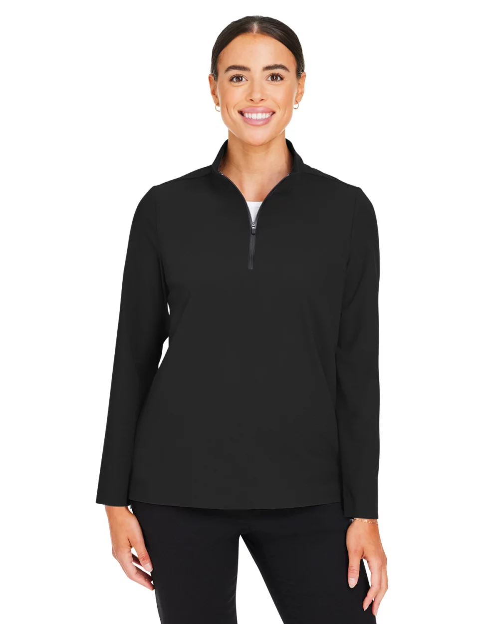DEVON AND JONES CrownLux Performance® Ladies' Windsor Welded Quarter-Zip