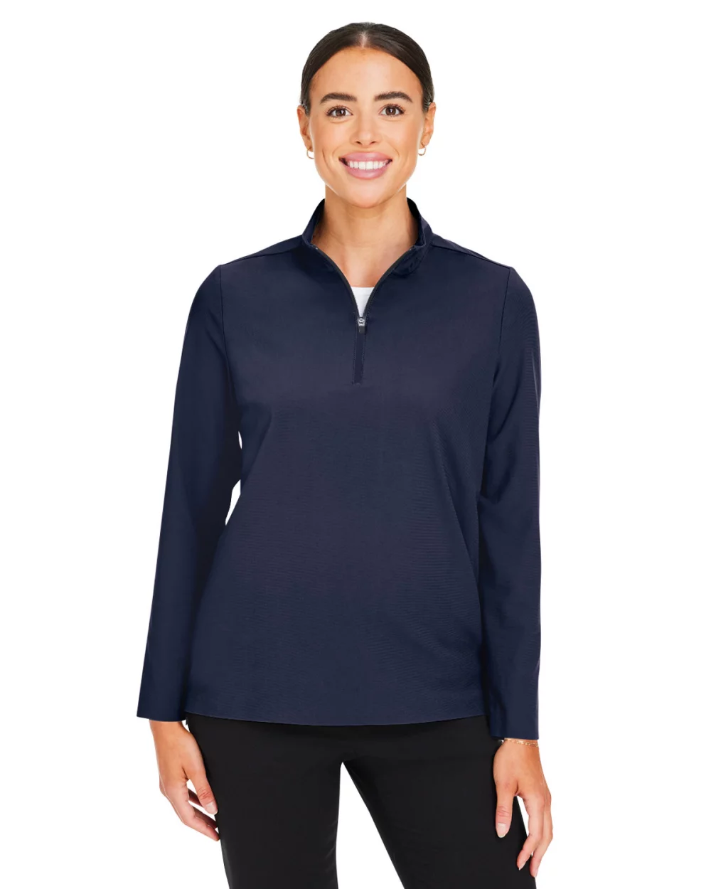 DEVON AND JONES CrownLux Performance® Ladies' Windsor Welded Quarter-Zip