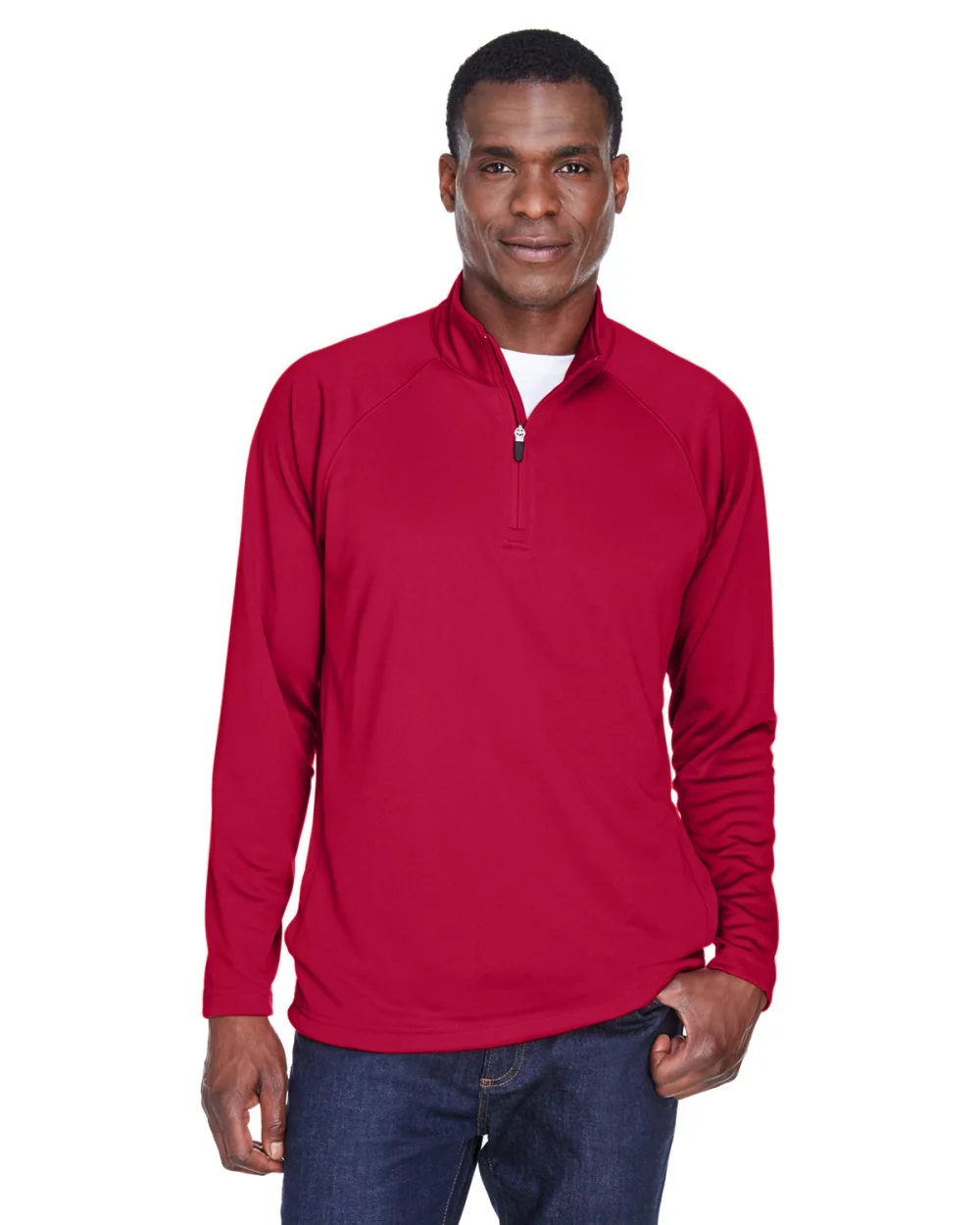 Pull quart de zip en tech-shell extensible pour homme DEVON AND JONES