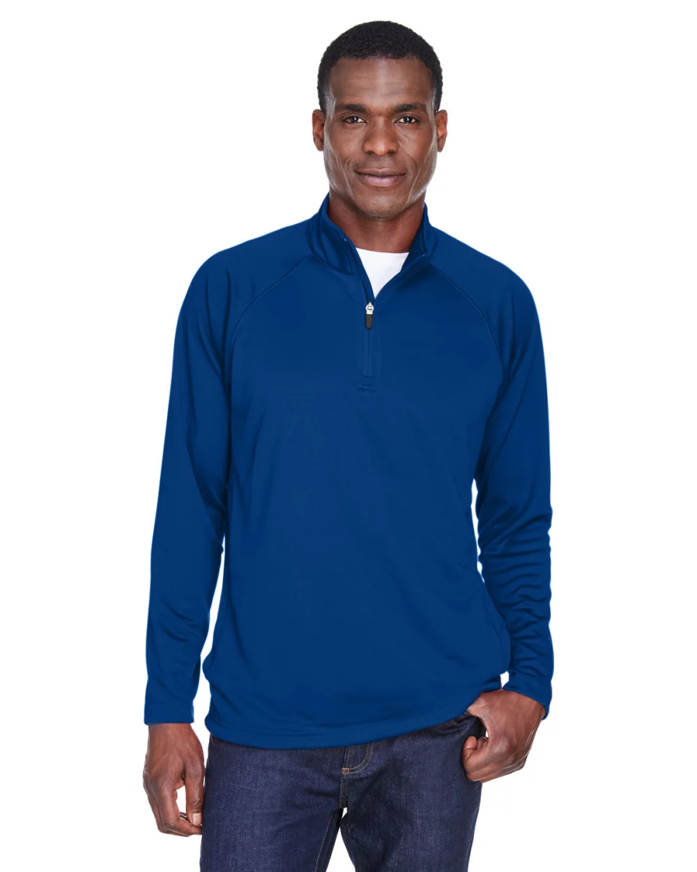 Pull quart de zip en tech-shell extensible pour homme DEVON AND JONES